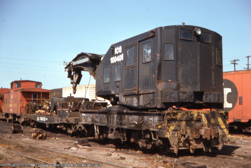 ICG Wrecker Crane #100406 - Illinois Central Gulf